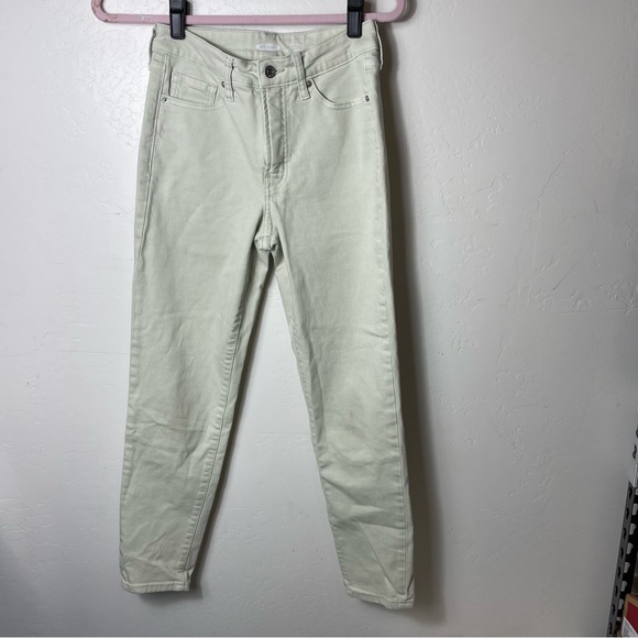 Old Navy Denim - WOMEN'S OLD NAVY MINT GREEN HIGH WAISTED O.G. STRAIGHT MINERAL-DYE JEANS 0